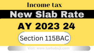 New slab rate for Ay 2024 25 Fy 23 24