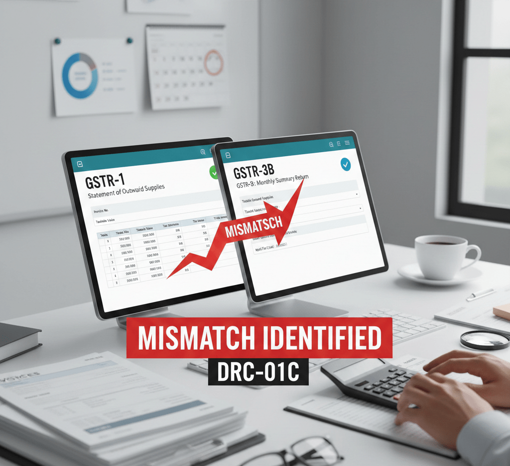 GSTR-1, GSTR-3B, GST mismatch, GST reconciliation, GST compliance, latest GST rules, GSTR-1 vs GSTR-3B, GST penalties, input tax credit, outward supplies, GSTIN