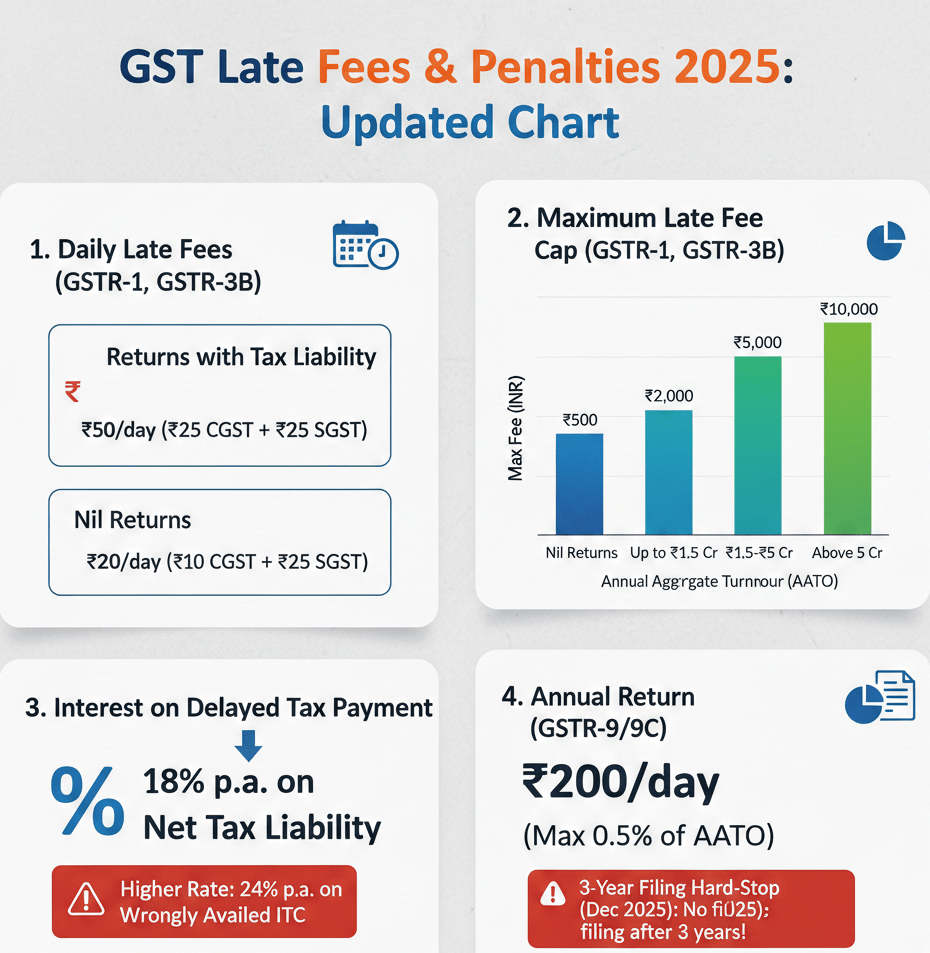 GST late fees 2025